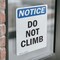 Signmission Do Not Climb, 7 in W x Rectangle, Vinyl Decal OS-2PACK-NS-D-710-V-11118 - alternate 2